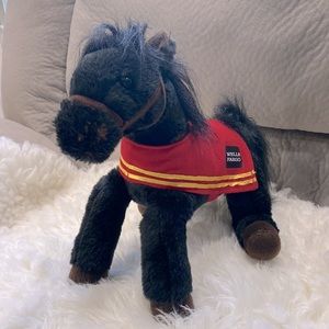 New Wells Fargo Plush Legendary Plush Pony Mike Black Brown With Red Saddle 2016